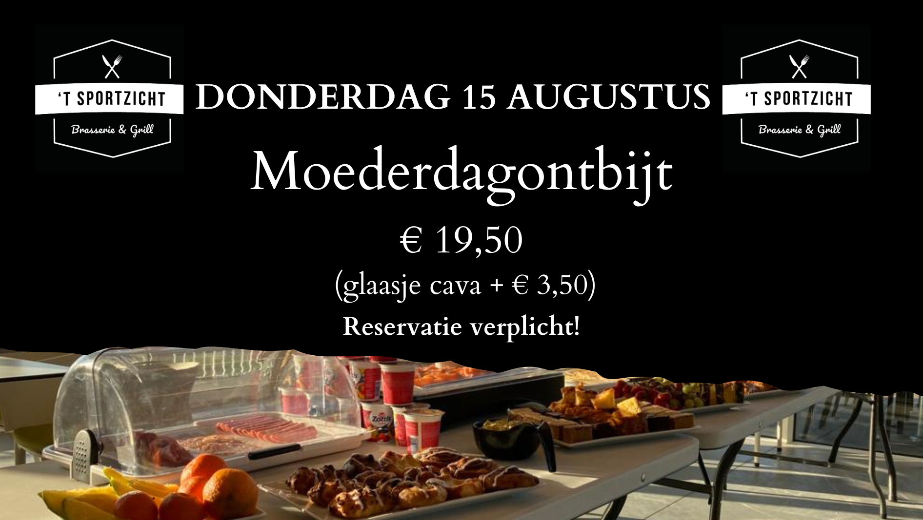 Moederdagontbijt op donderdag 15 augustus